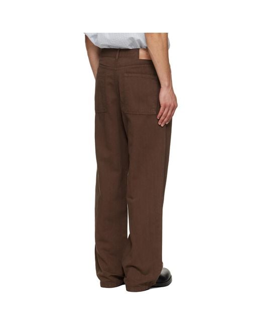 LE17SEPTEMBRE Brown Straight Jeans for men