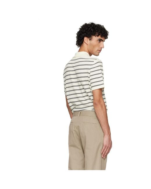A.P.C. Multicolor Off- & Knit Polo for men