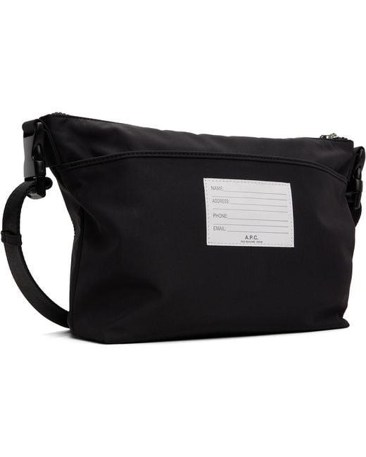 A.P.C. Black Trek Satchel for men