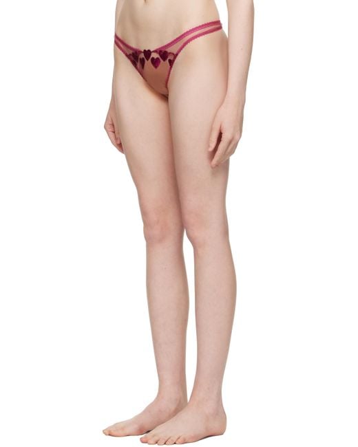 Agent Provocateur Red Liliya Garter Belt