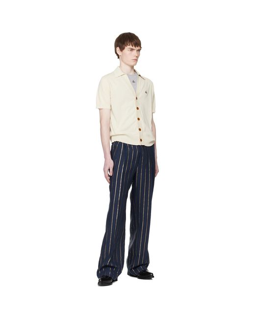 Vivienne Westwood Black Off- Polo Cardigan for men