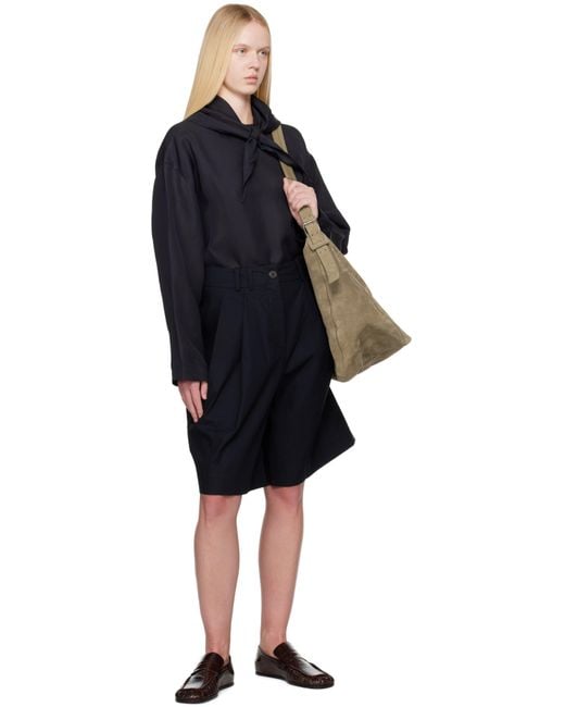 【関税込み】Studio Nicholson ネイビー Cito ショートパンツ Studio Nicholson ネイビー Cito ショートパンツ ブラック | Lyst