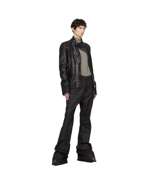 Rick Owens Black Tower Bolan Bootcut Jeans for men