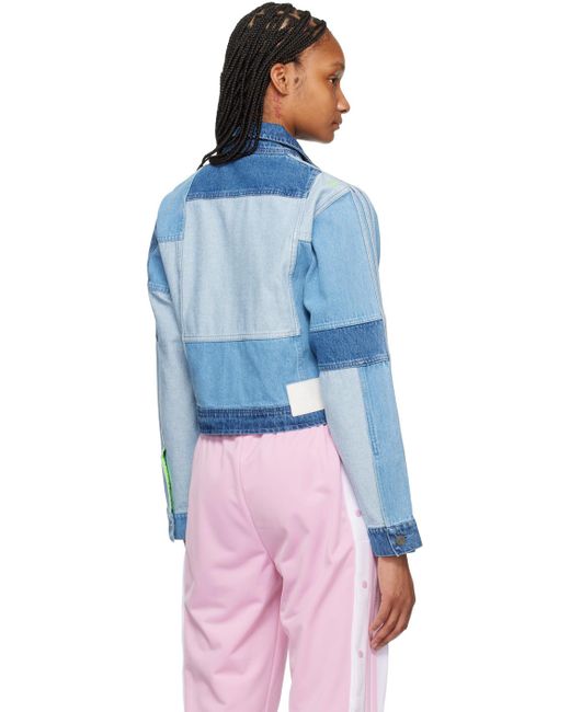 Adidas Originals Blue Kseniaschnaider Edition Denim Jacket