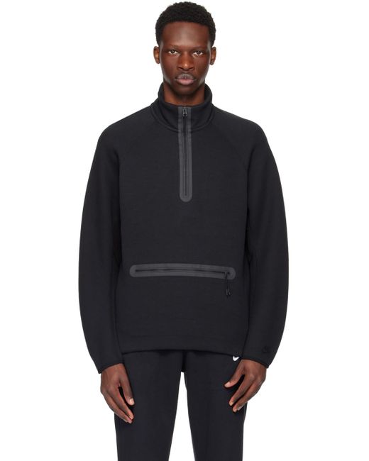 Nike Black Lightweight Tech Sweater for men