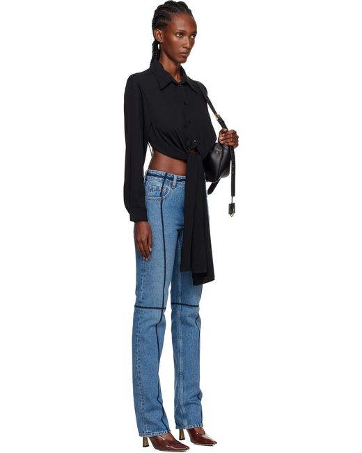MM6 by Maison Martin Margiela ブラック Dual-Wear シャツ Black