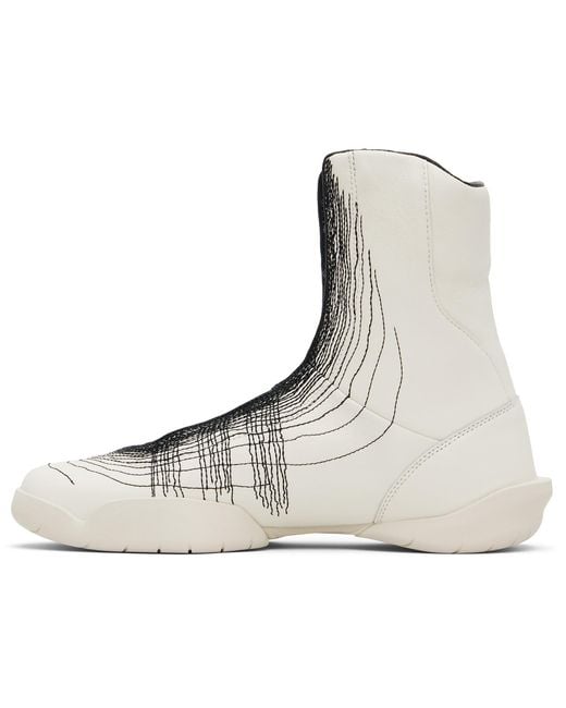 Y-3 Brown Regu Hi Sneakers for men