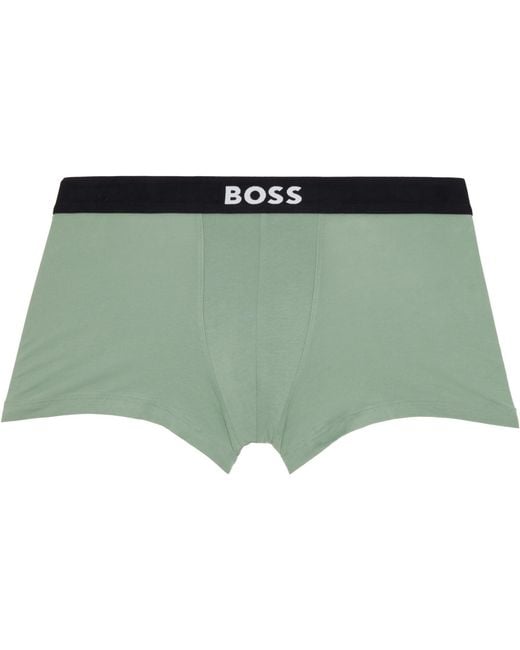 Boss Green Three-Pack Stretch-Cotton Boxer Briefs for men