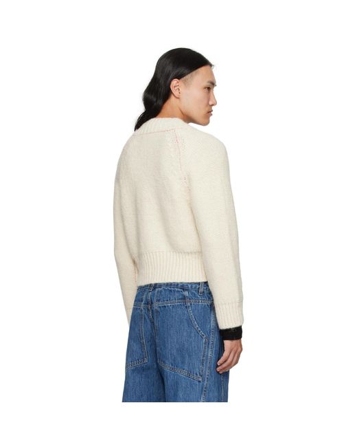 Eckhaus Latta Blue Off- Fisherman's Cardigan for men