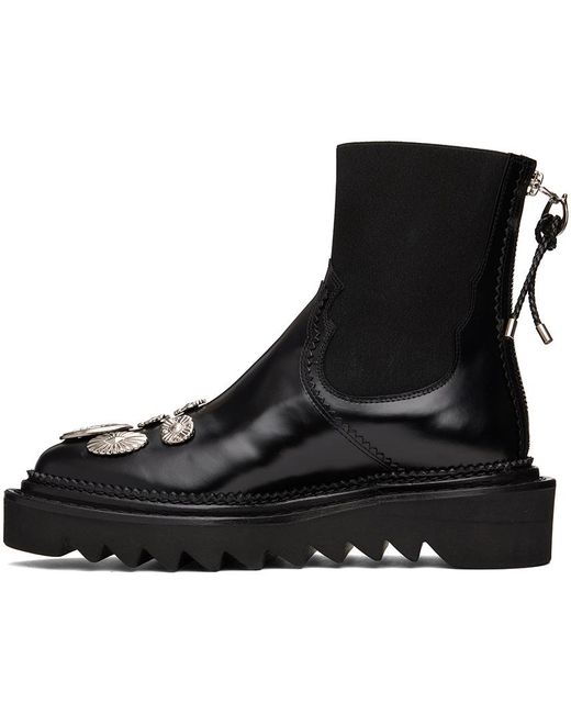 Toga Black Side Gore Metal Boots