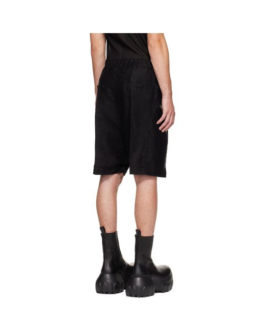Rick Owens Black Tower Heizer Shorts for men