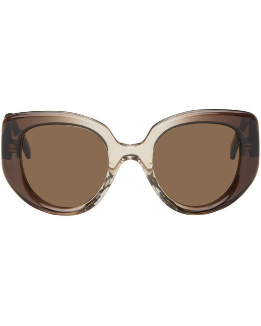 Loewe Black Brown Butterfly Sunglasses