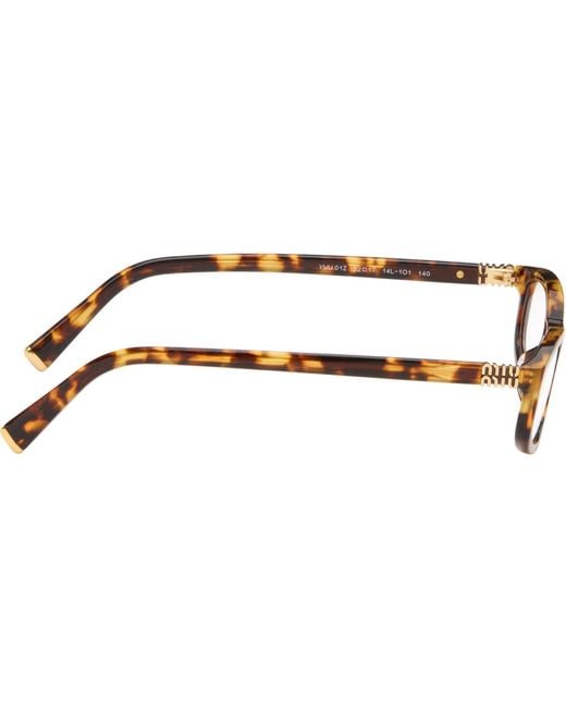Miu Miu Brown Cat-Eye Glasses