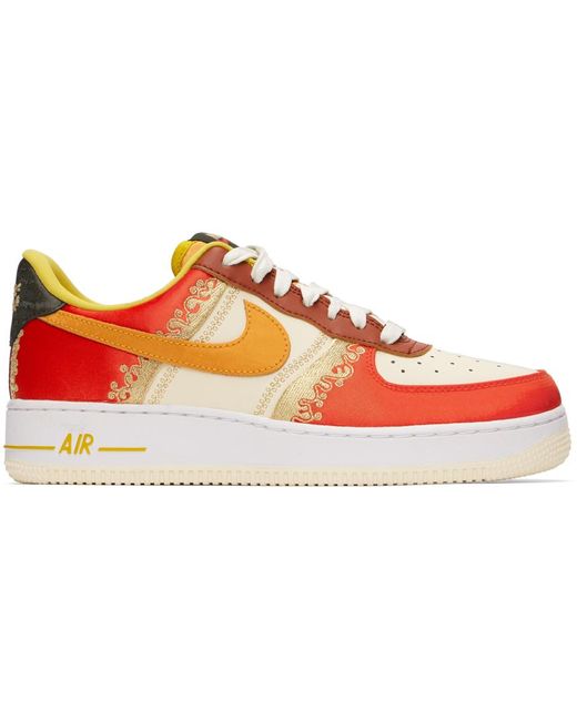 Nike Red Air Force 1 '07 Prm Low-top 