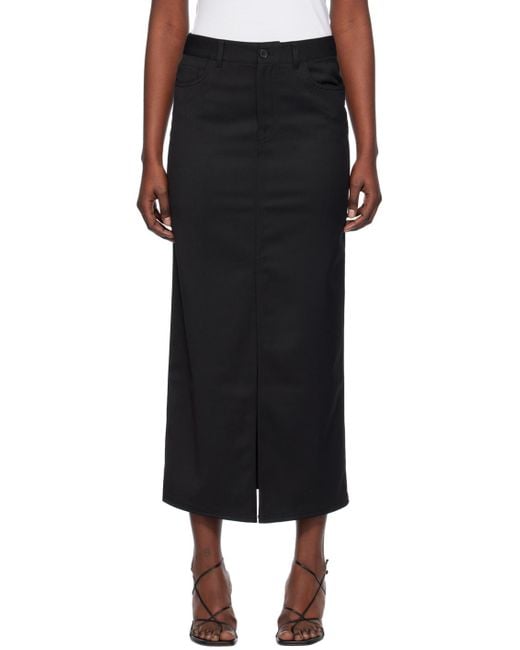Filippa K Black Five-pocket Maxi Skirt