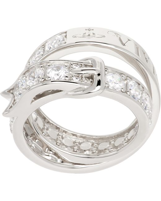 Vivienne Westwood Metallic New Belt Ring for men