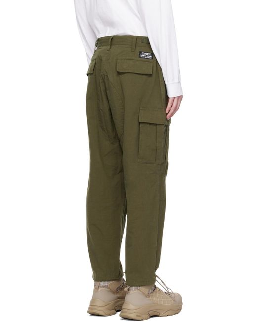 Neighborhood Green Military Cargo Pants for men