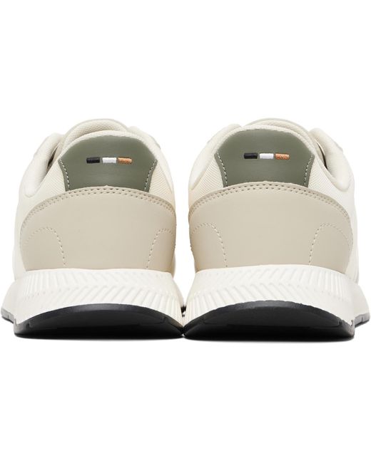 Baskets Texturées Beiges Boss pour homme en coloris Black