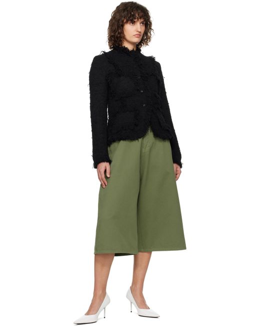 ● OPEN YY ● 25SS★ FRAYED TWEED JACKET OPEN YY Frayed Tweed Jacket in Black | Lyst