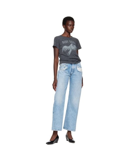 Maison Margiela Blue Bird Fitted T-Shirt