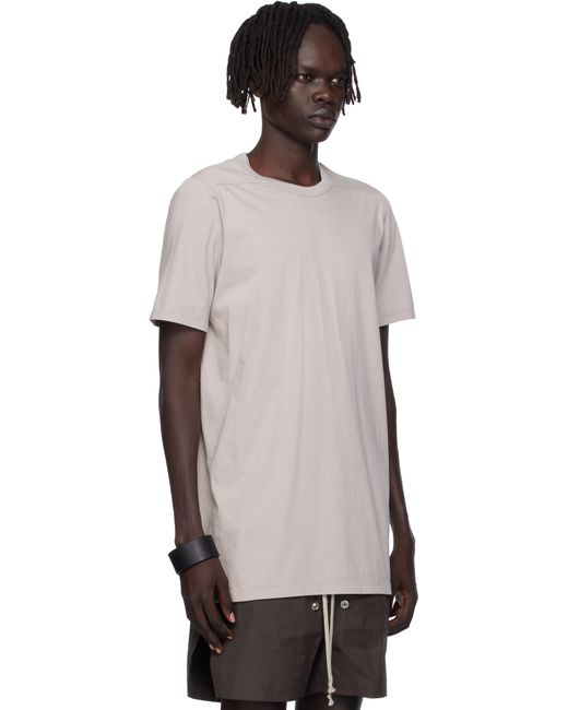 T-Shirt Blanc Cassé À Couture Horizontale Aux Épaules Rick Owens pour homme en coloris Black