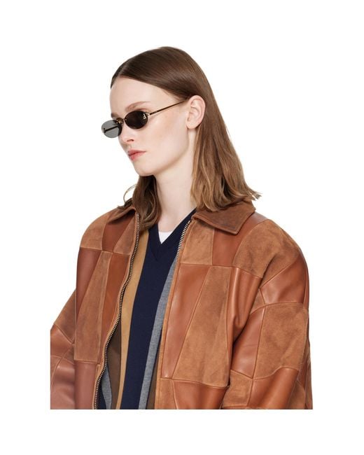 Fendi Gray First' Crystal Sunglasses
