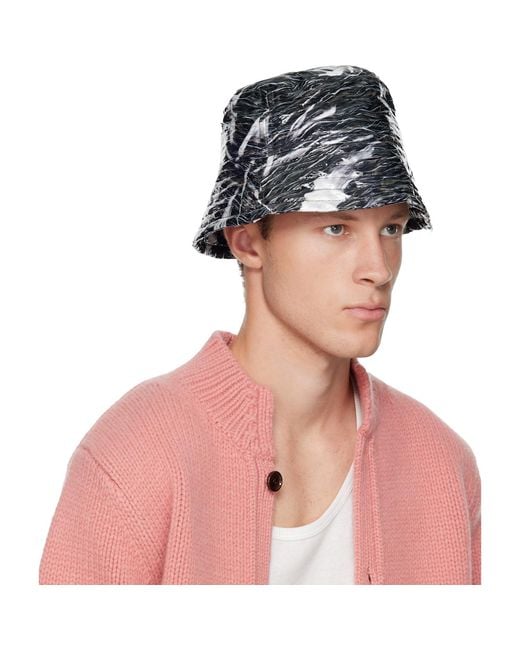 Dries Van Noten Pink Coated Bucket Hat for men