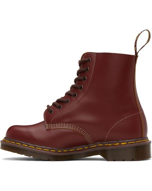 Dr. Martens Brown Burgundy 'made In England' 1460 Boots for men