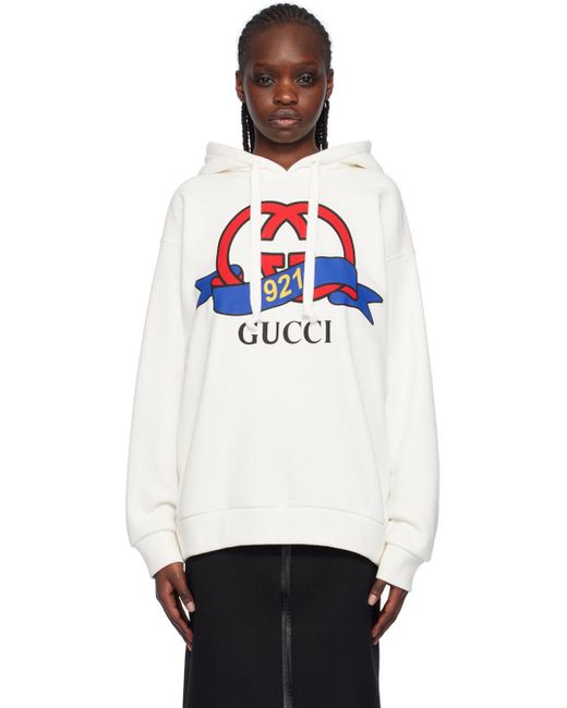 Black and white online gucci hoodie