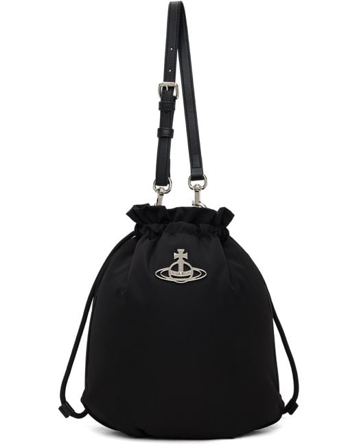 Vivienne Westwood Black Drawstring Pouch Set Bag