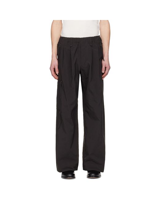 Homme Plissé Issey Miyake Black Quarry Trousers for men