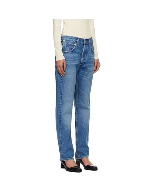 Citizens of Humanity Blue Straight Winslow Long Jeans
