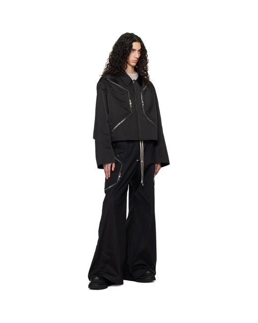 Rick Owens Black Temple Heizer Mac Jacket for men