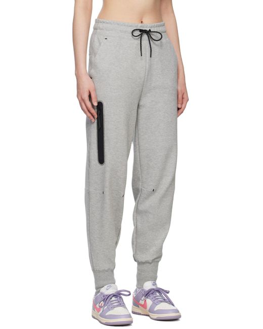 Nike Black Gray Sportswear Tech Lounge Pants