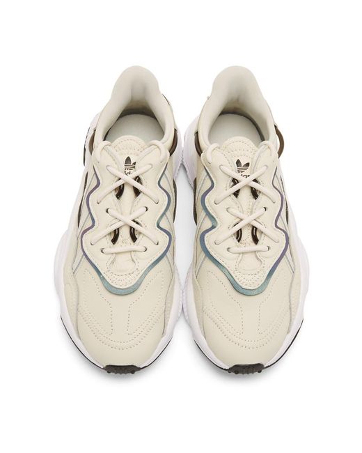 adidas Originals Leather Off-white Ozweego Sneakers - Lyst