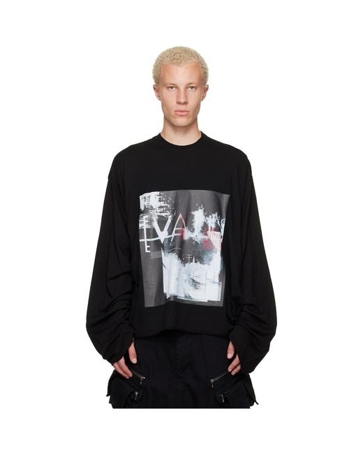 Julius Black 'Valis' Long Sleeve Over T-Shirt for men