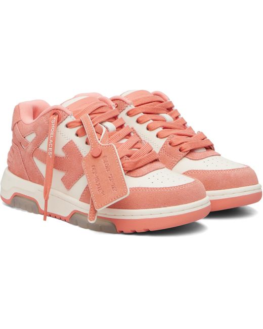 Off-White c/o Virgil Abloh Pink 'Out Of Office' Sneakers