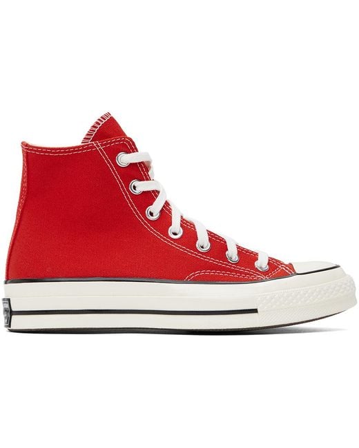 Converse Black Red Chuck 70 High Top Sneakers for men