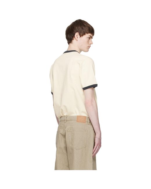 Jeanerica Natural Off- Ringer T-Shirt for men