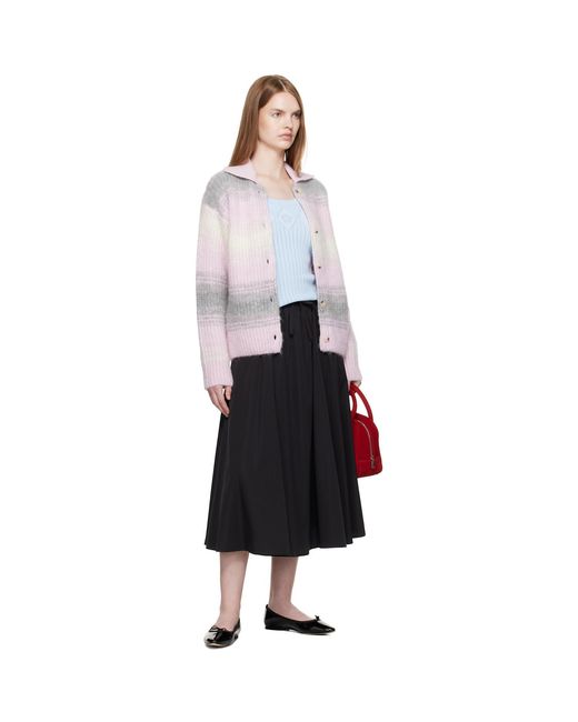 KENZO Pink Paris Speed Stripe' Cardigan