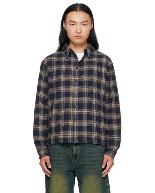 Dime Black Plaid Flannel Shirt for men