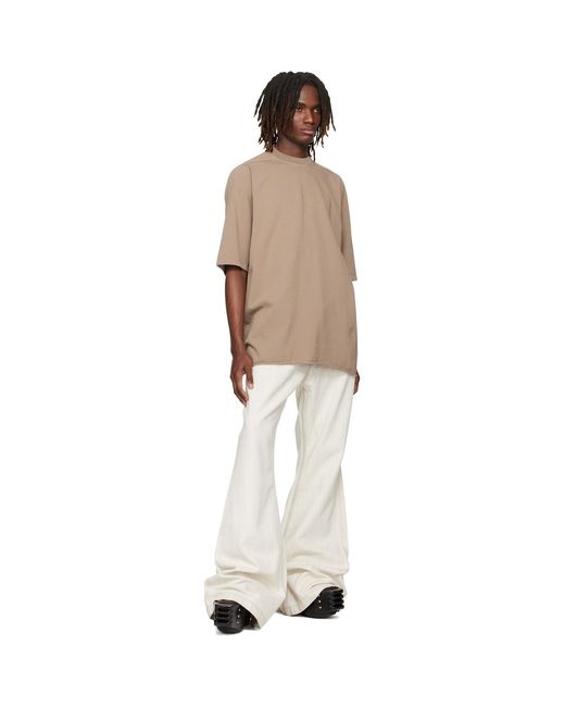 Rick Owens White Off- Temple Bolan Bootcut Jeans for men