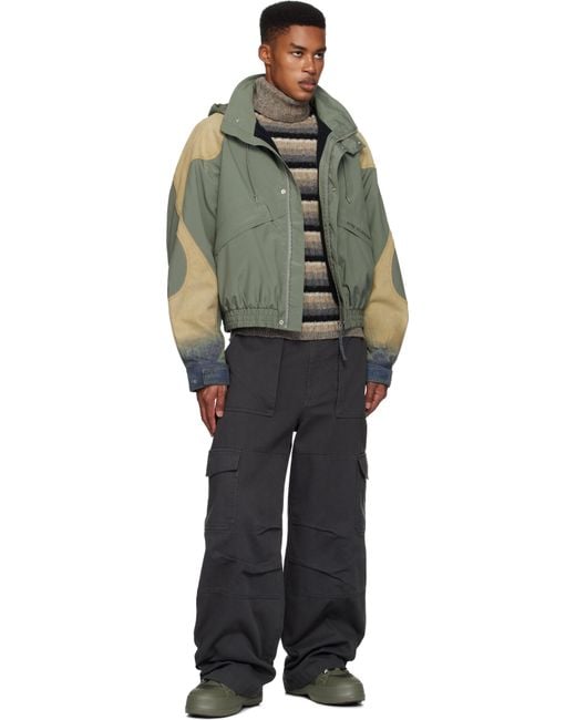 メンズ Moon Boot カーキ Luna Trek ナイロン ハーフブーツ Green