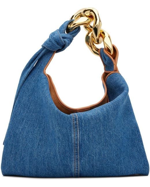 J.W. Anderson Blue Denim Chain Bag