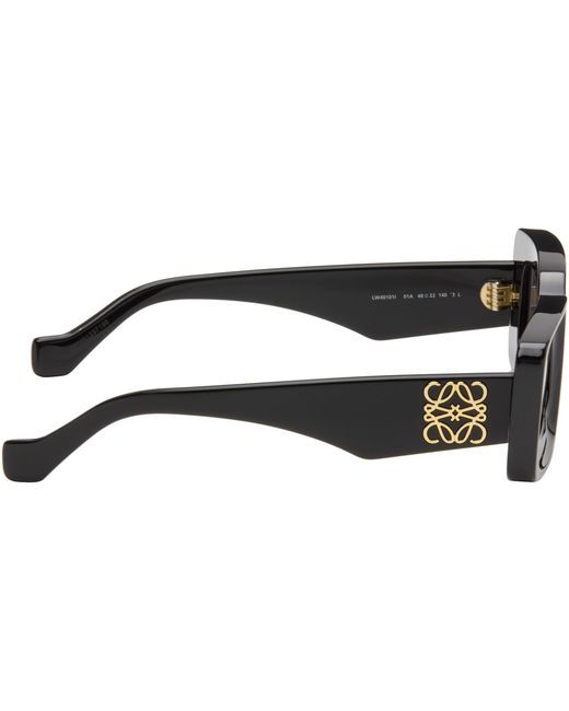 Loewe Black Rectangular Sunglasses