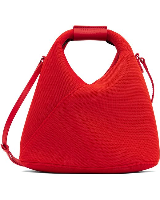MM6 by Maison Margiela Red Mesh Crossbody Bag