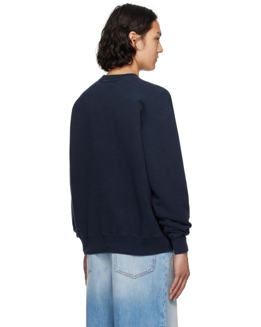 【関税込み】Ambush ネイビー 'AMB' Graphic スウェットシャツ メンズ Ambush ネイビー 'Amb' Graphic スウェットシャツ ブルー