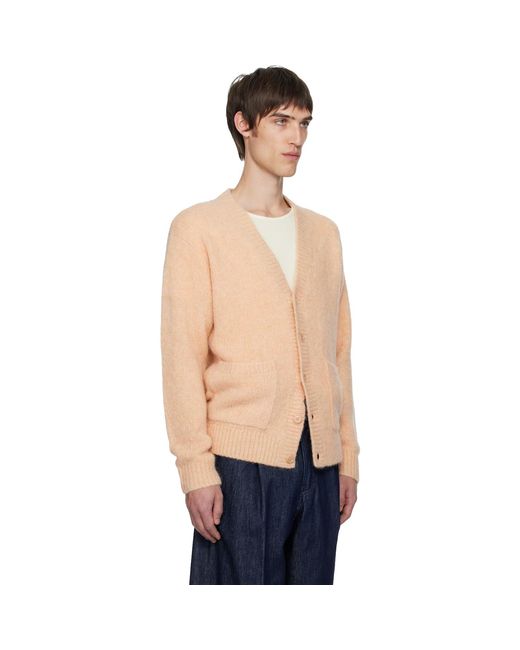 Dries Van Noten Blue Alpaca Cardigan for men