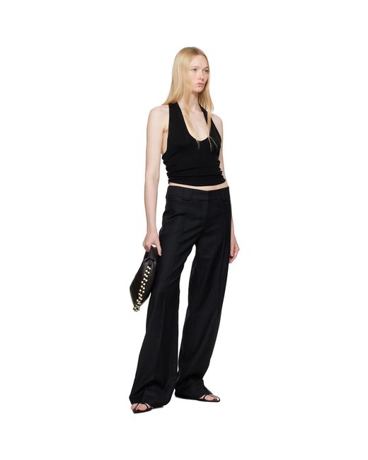 AYA MUSE Black Knit Halter Top