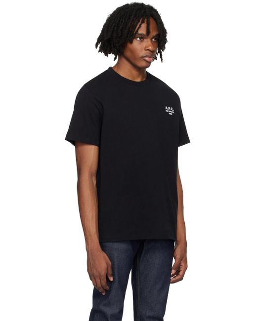 A.P.C. Black Raymond T-Shirt for men